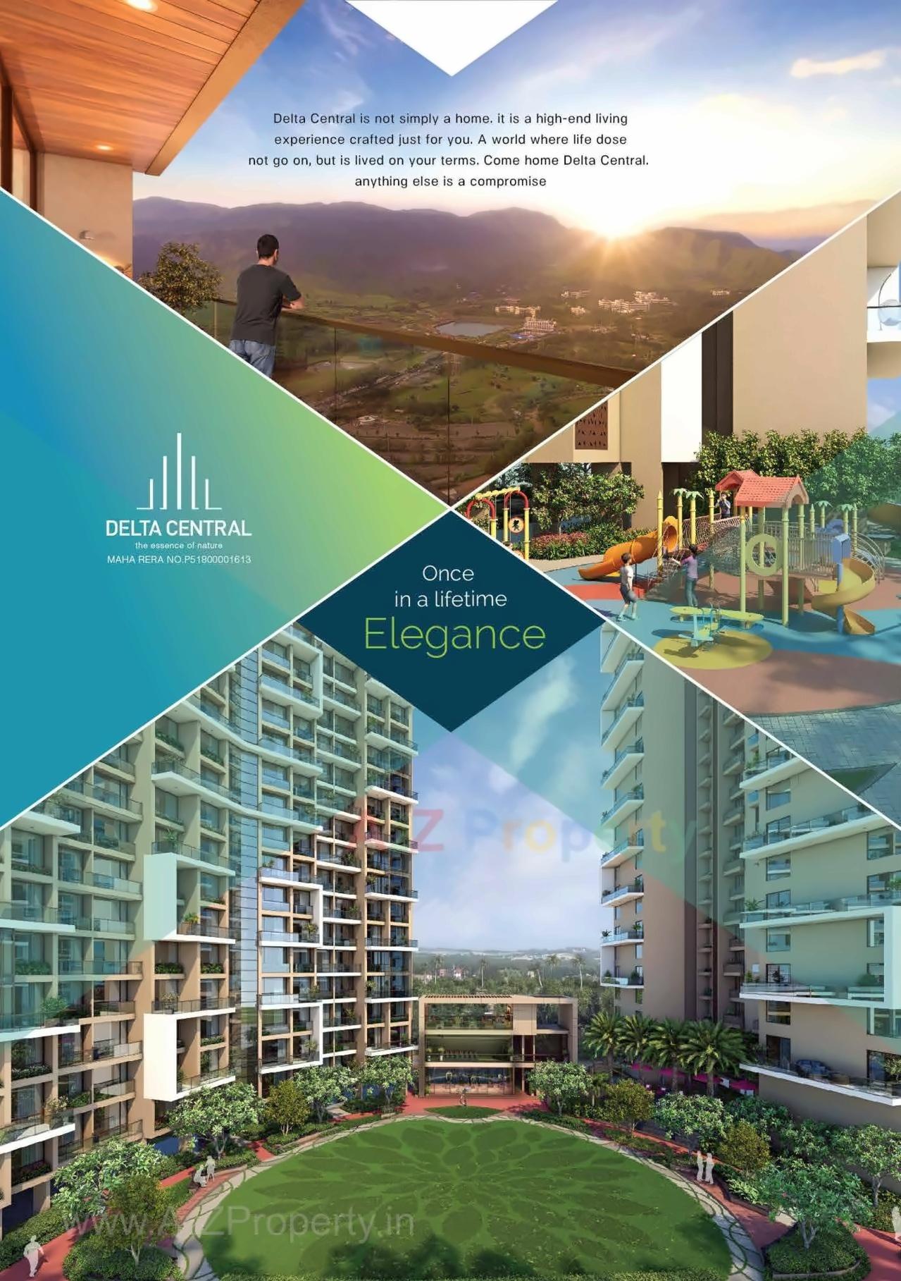 3D Elevation of real estate project Delta Central located at Kharghar, Raigarh, Maharashtra