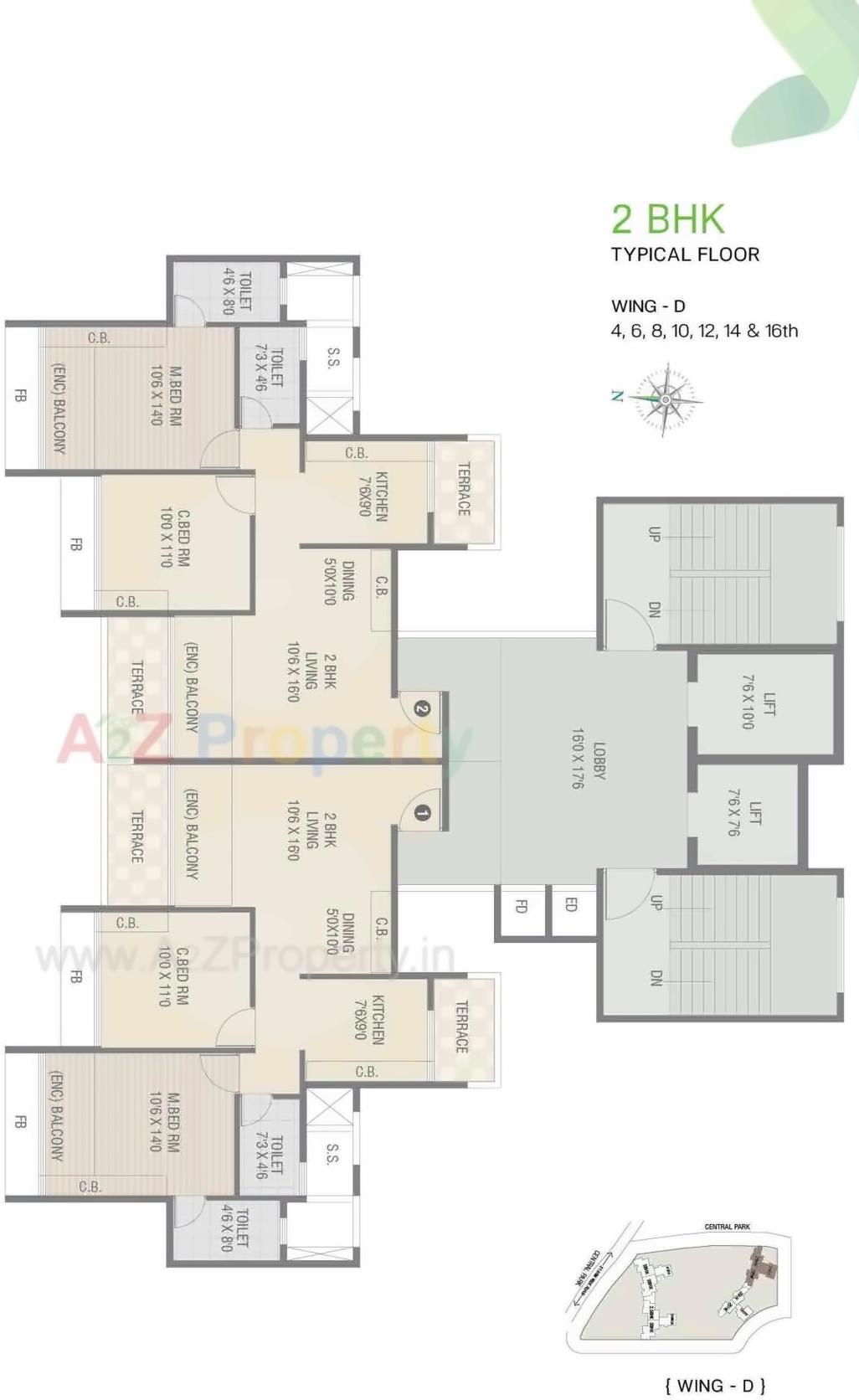 Layout of real estate project Delta Central located at Kharghar, Raigarh, Maharashtra