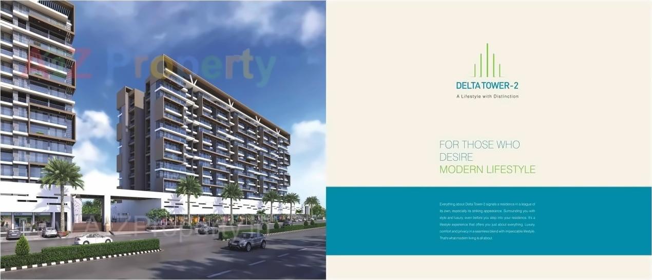 3D Elevation of real estate project Delta Tower located at Ulawe, Raigarh, Maharashtra