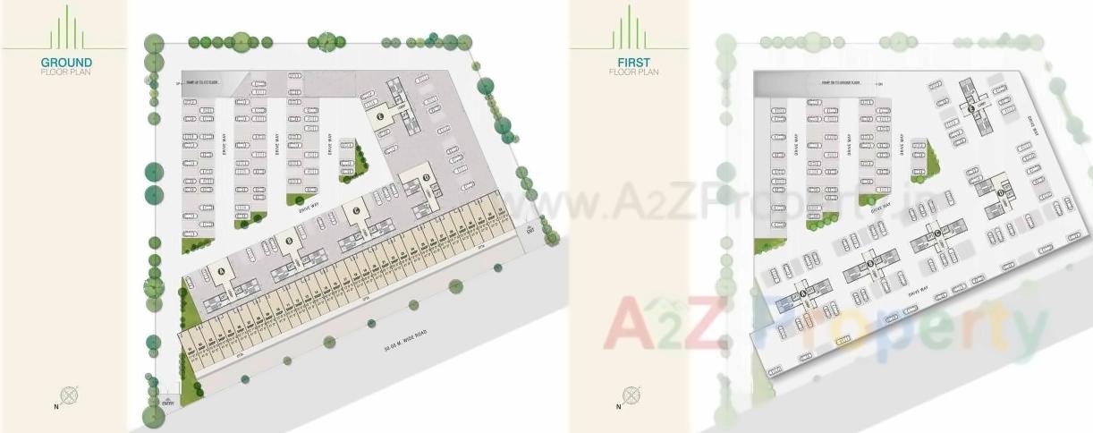 Layout of real estate project Delta Tower located at Ulawe, Raigarh, Maharashtra