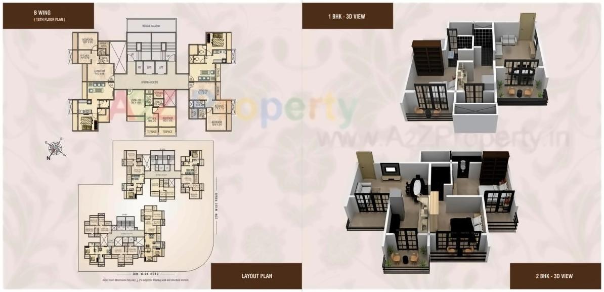 Layout of real estate project Dev Luxuria located at Uran, Raigarh, Maharashtra