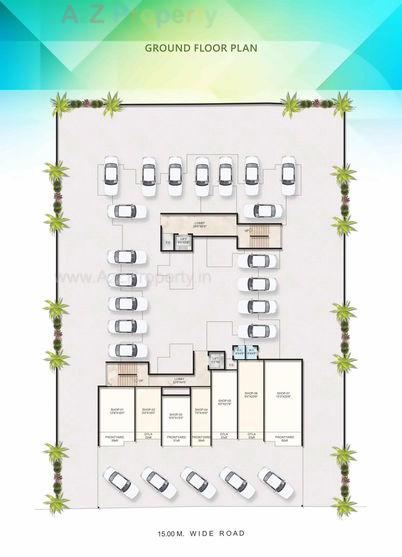 Layout of real estate project Dev Sai Garden located at Navade, Raigarh, Maharashtra