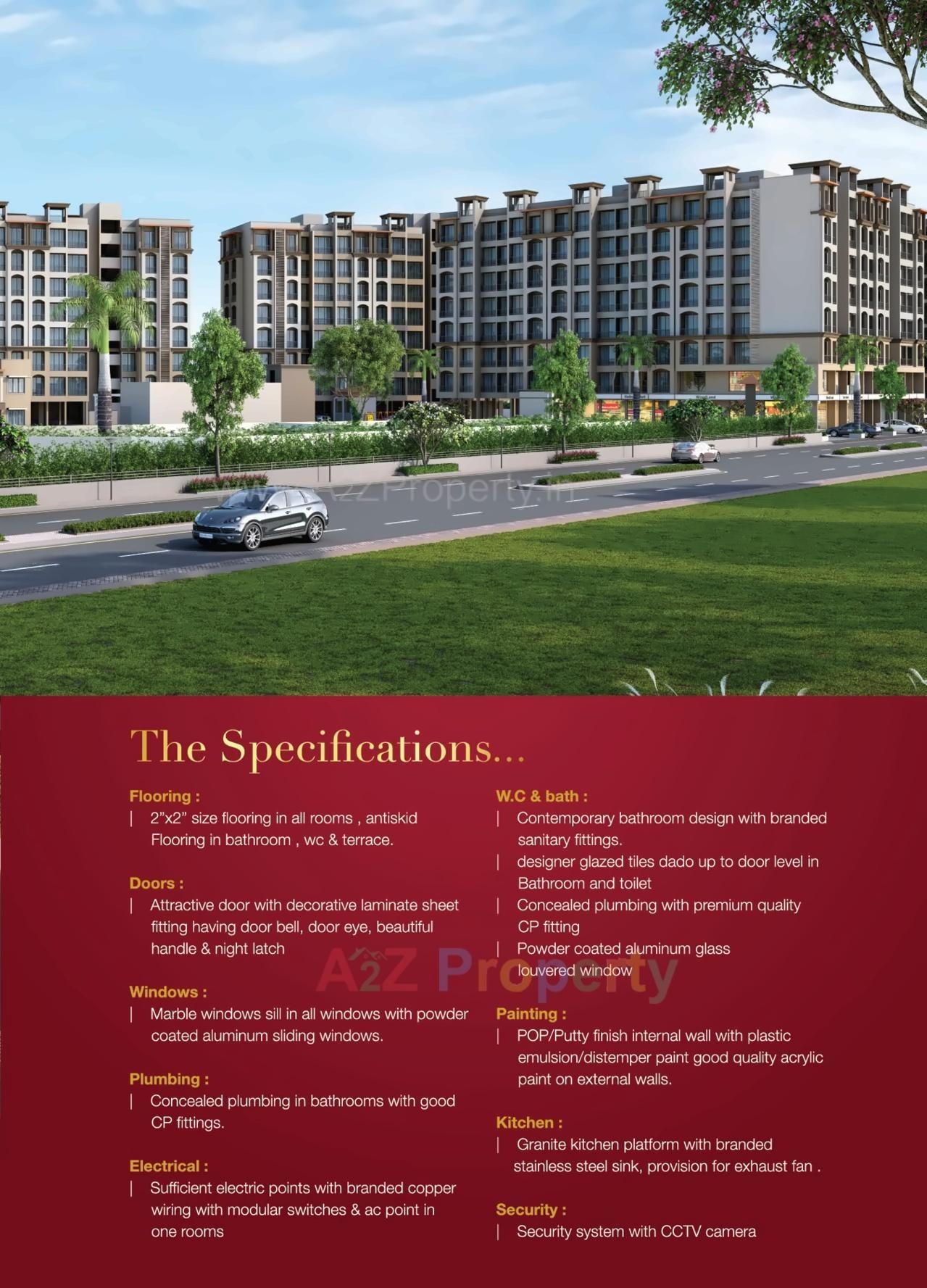 3D Elevation of real estate project Divine Capital located at Dhamote, Raigarh, Maharashtra