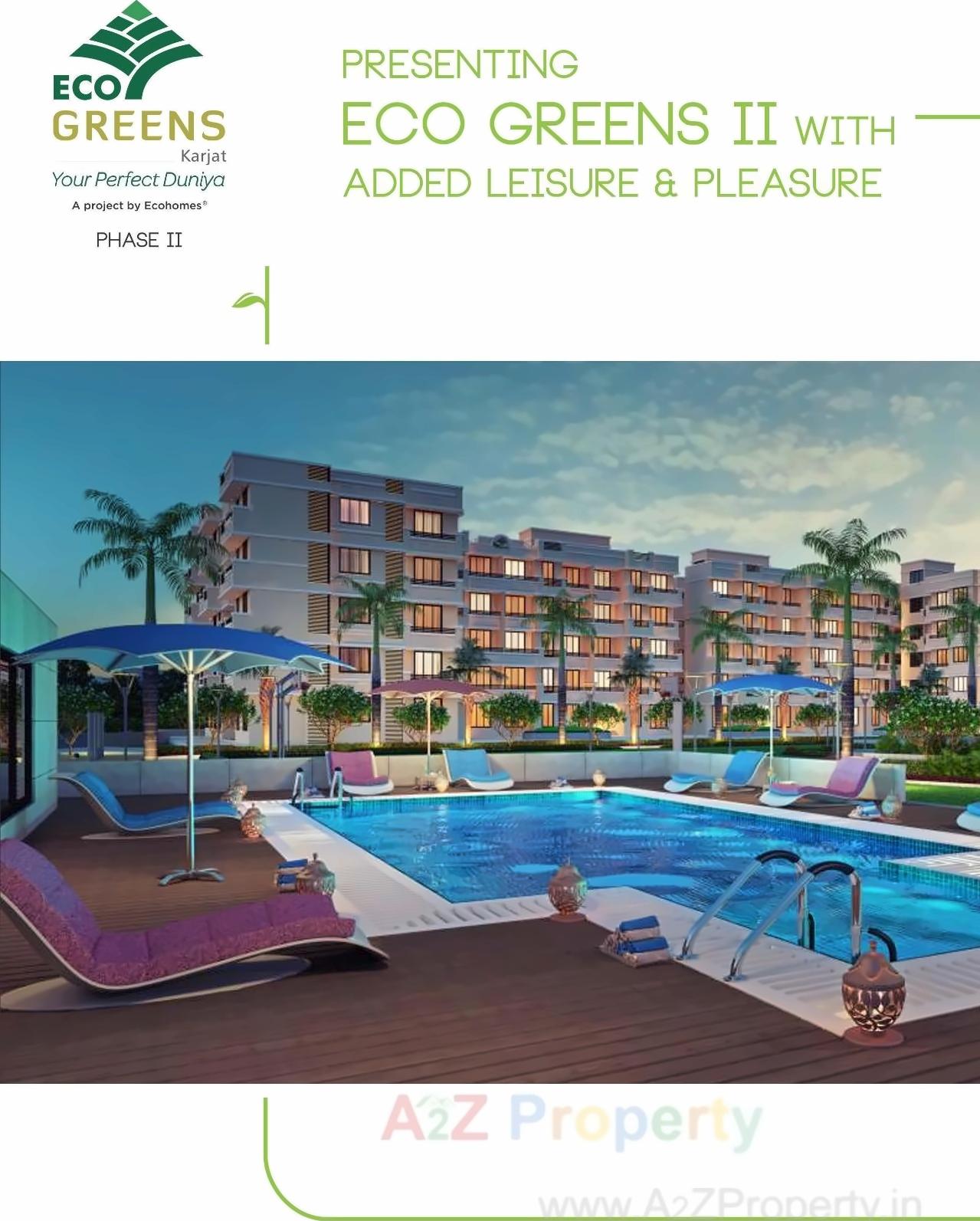 3D Elevation of real estate project Eco Greens located at Deulwadi, Raigarh, Maharashtra
