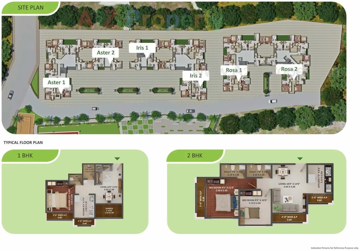 Layout of real estate project Eco Greens located at Deulwadi, Raigarh, Maharashtra