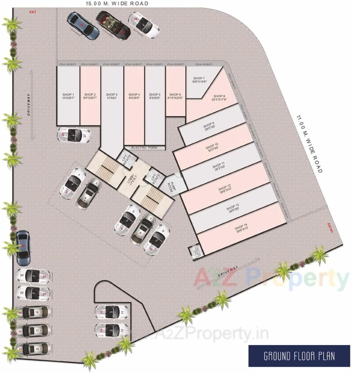 Layout of real estate project Elegant Iona located at Karanjade, Raigarh, Maharashtra