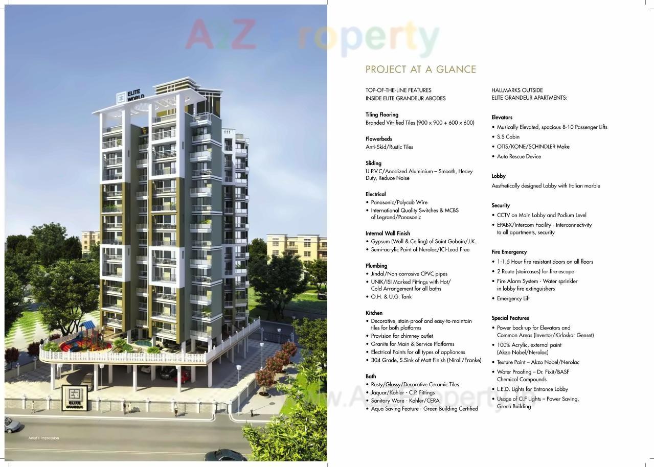 3D Elevation of real estate project Elite Grandeur located at Kharghar, Raigarh, Maharashtra