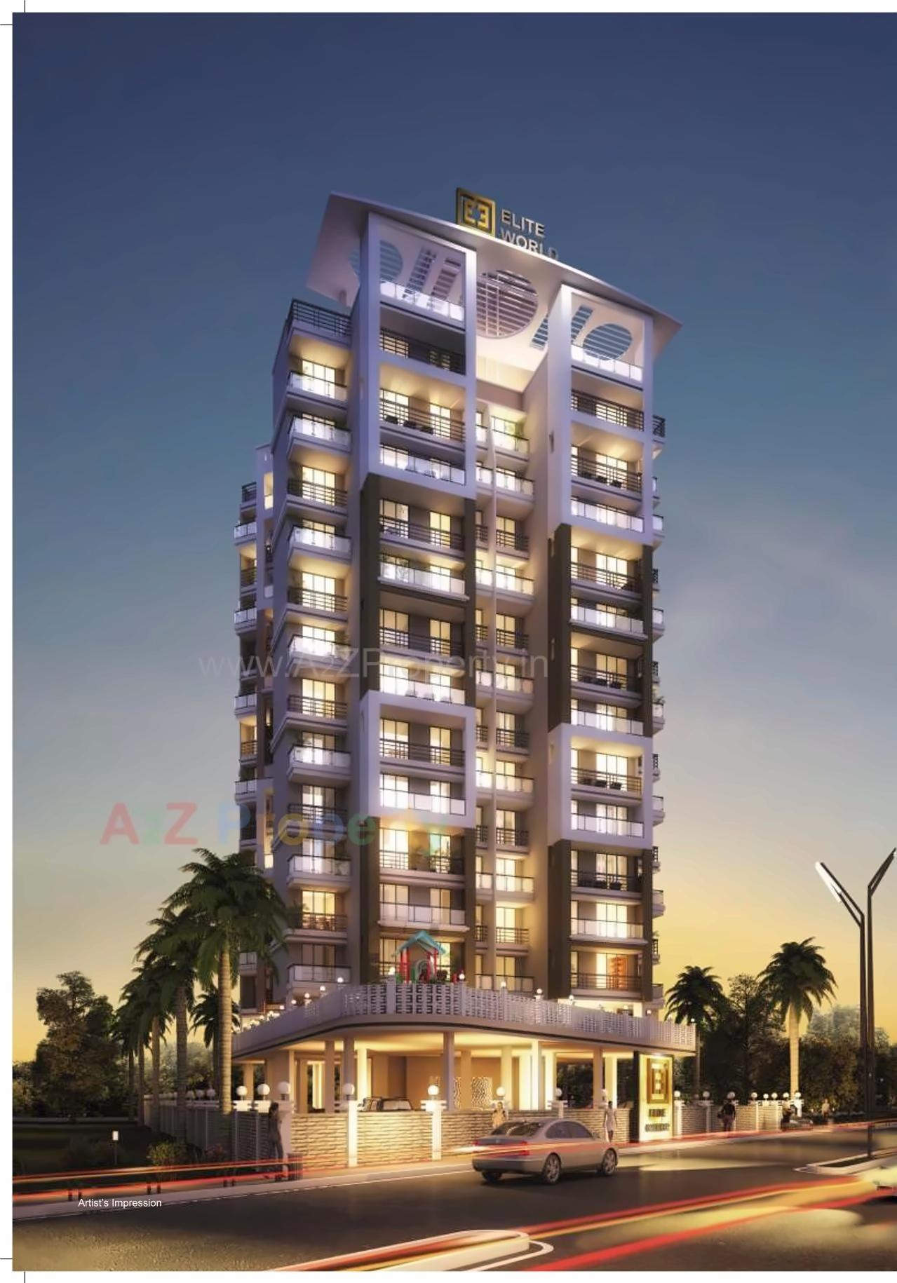 3D Elevation of real estate project Elite Grandeur located at Kharghar, Raigarh, Maharashtra