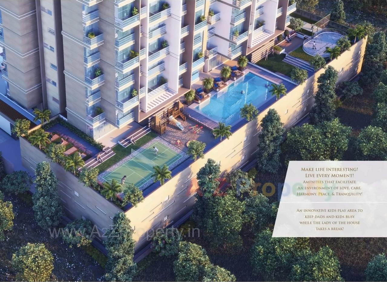 3D Elevation of real estate project Euphoria located at Ulawe, Raigarh, Maharashtra