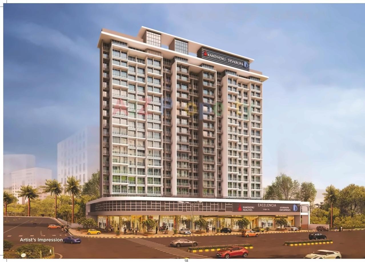 3D Elevation of real estate project Excelencia located at Bokadvira, Raigarh, Maharashtra