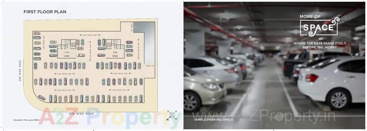 Layout of real estate project Excelencia located at Bokadvira, Raigarh, Maharashtra