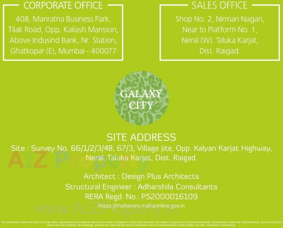  of real estate project Galaxy City located at Jite, Raigarh, Maharashtra