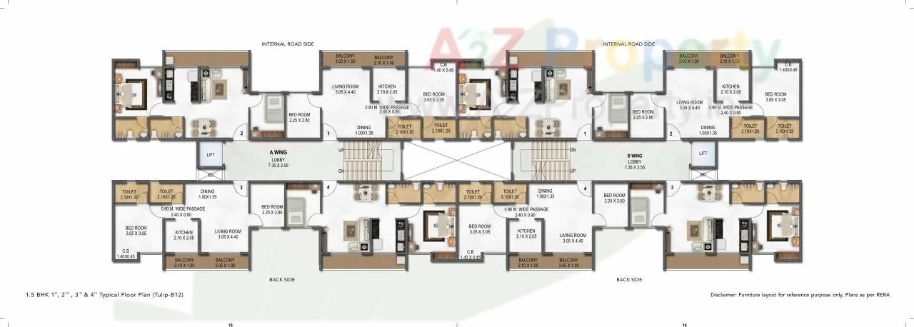 Layout of real estate project Gardenia located at Koyana-velhe, Raigarh, Maharashtra