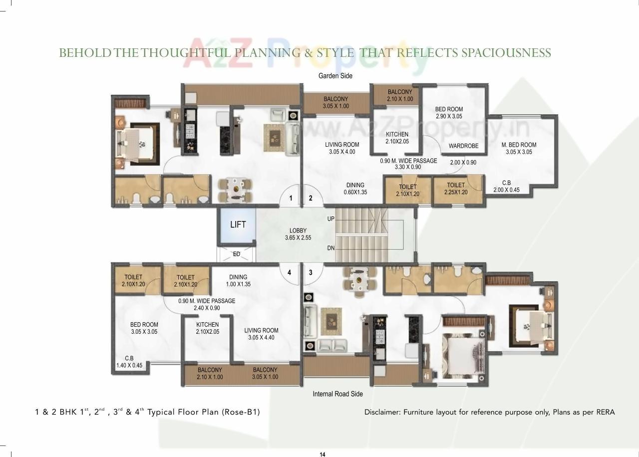 Layout of real estate project Gardenia located at Koyana-velhe, Raigarh, Maharashtra