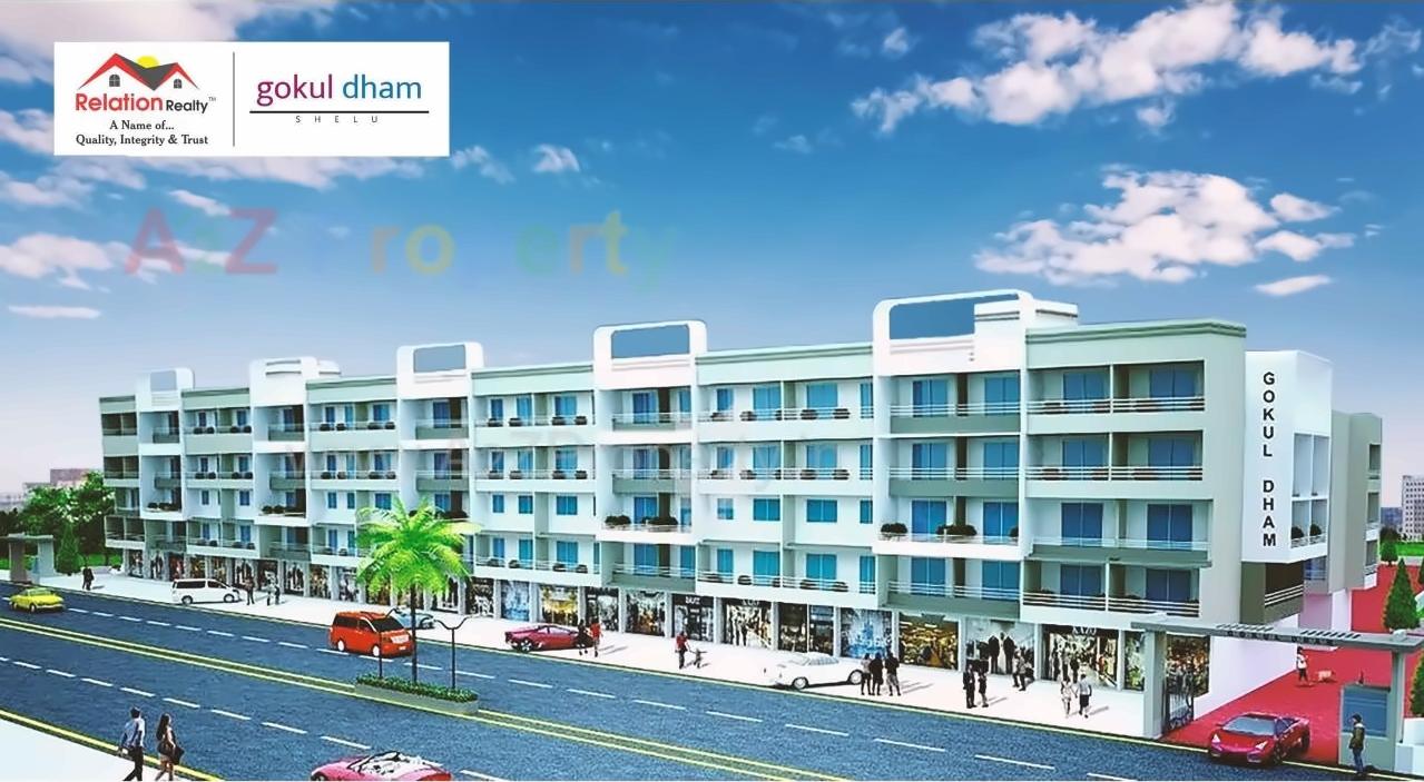 3D Elevation of real estate project Gokuldham located at Shelu, Raigarh, Maharashtra
