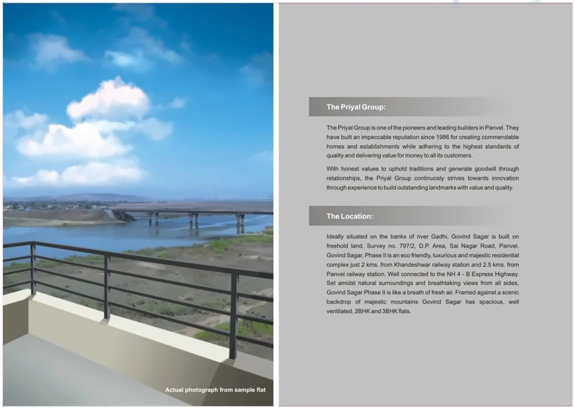 3D Elevation of real estate project Govind Sagar located at Panvel, Raigarh, Maharashtra