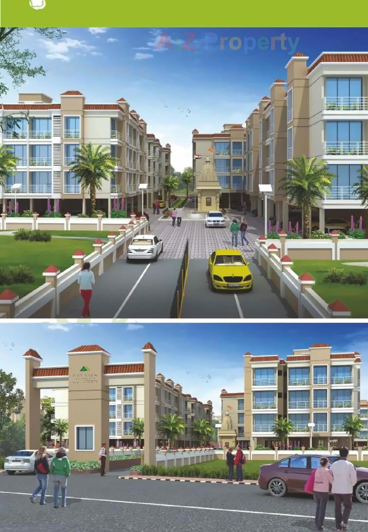 3D Elevation of real estate project Hill View Residency located at Nevali, Raigarh, Maharashtra