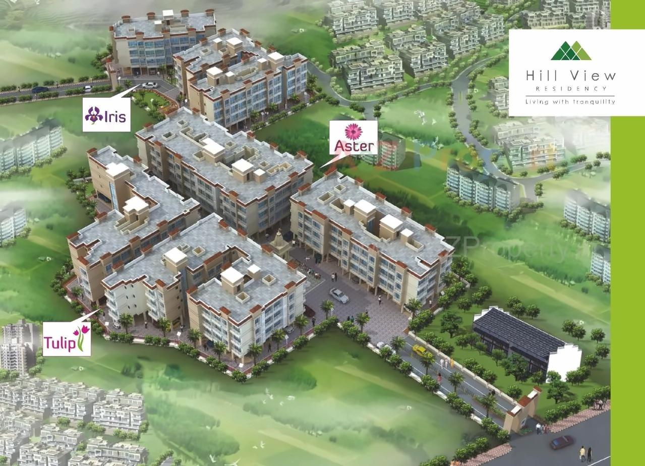 3D Elevation of real estate project Hill View Residency located at Nevali, Raigarh, Maharashtra