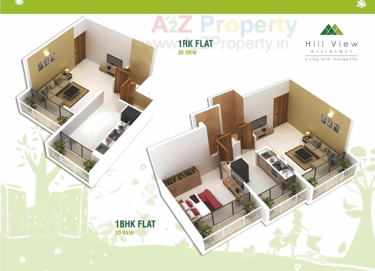 Layout of real estate project Hill View Residency located at Nevali, Raigarh, Maharashtra