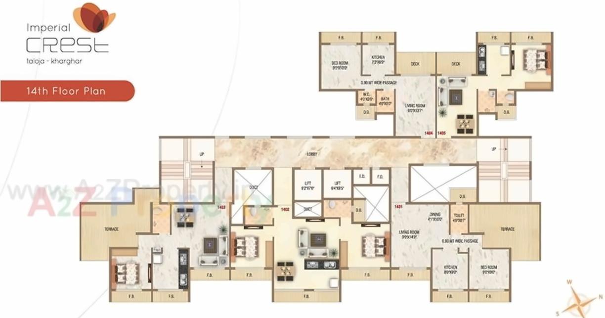 Layout of real estate project Imperial Crest located at Taloje-panchnad-, Raigarh, Maharashtra
