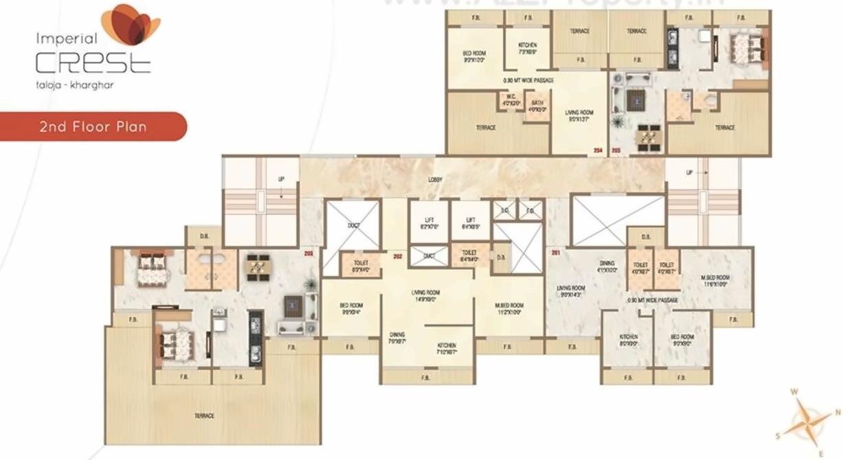 Layout of real estate project Imperial Crest located at Taloje-panchnad-, Raigarh, Maharashtra