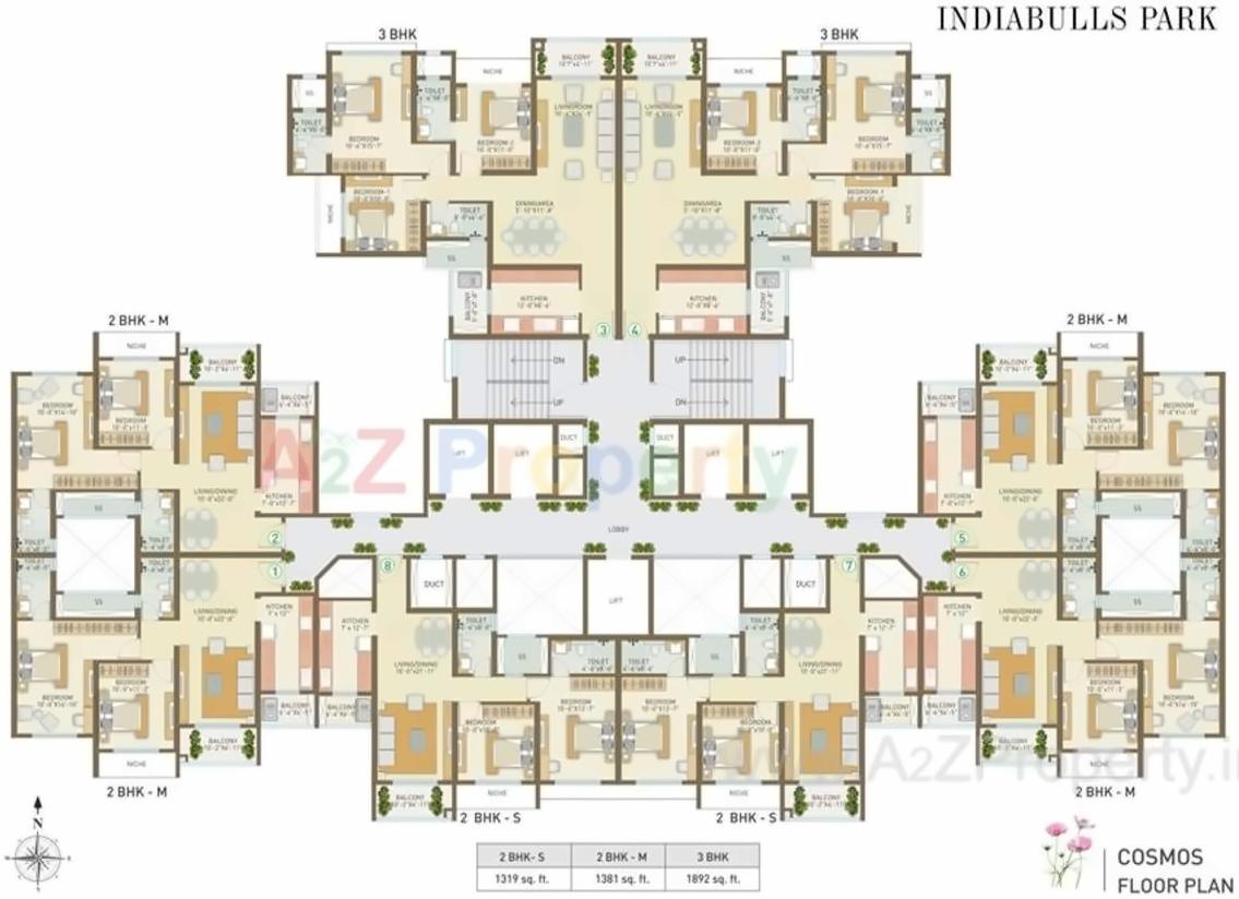 Layout of real estate project Indiabulls Park located at Kon, Raigarh, Maharashtra