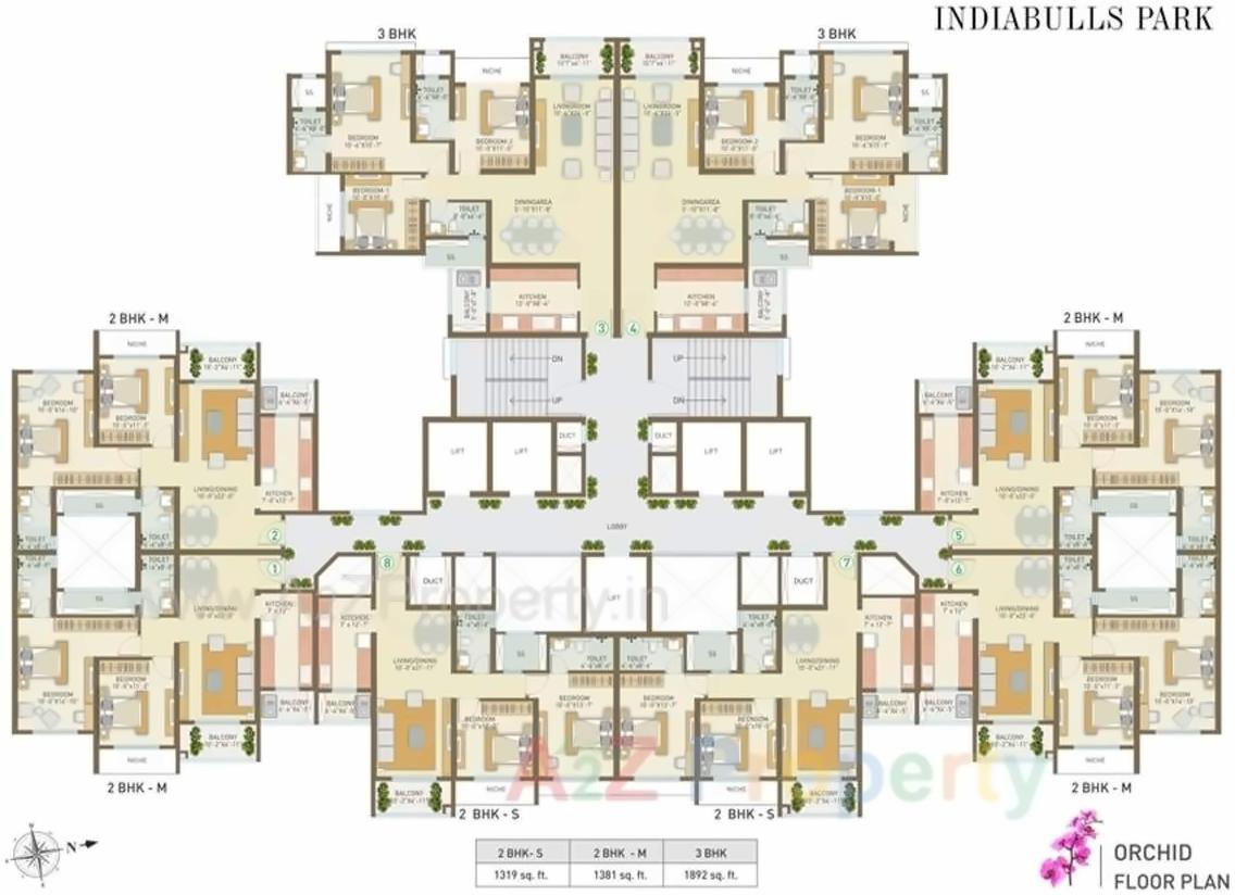 Layout of real estate project Indiabulls Park located at Kon, Raigarh, Maharashtra