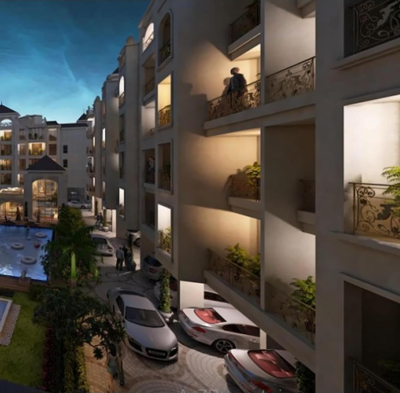 3D Elevation of real estate project Jijai Complex located at Ghot, Raigarh, Maharashtra