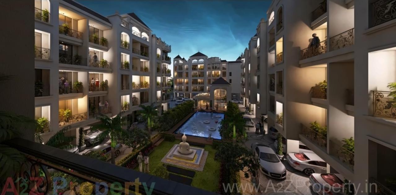 3D Elevation of real estate project Jijai Complex located at Ghot, Raigarh, Maharashtra