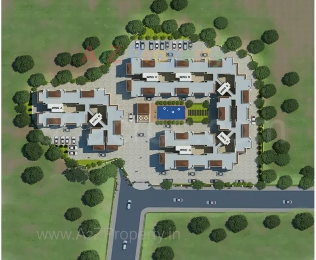 Layout of real estate project Jijai Complex located at Ghot, Raigarh, Maharashtra
