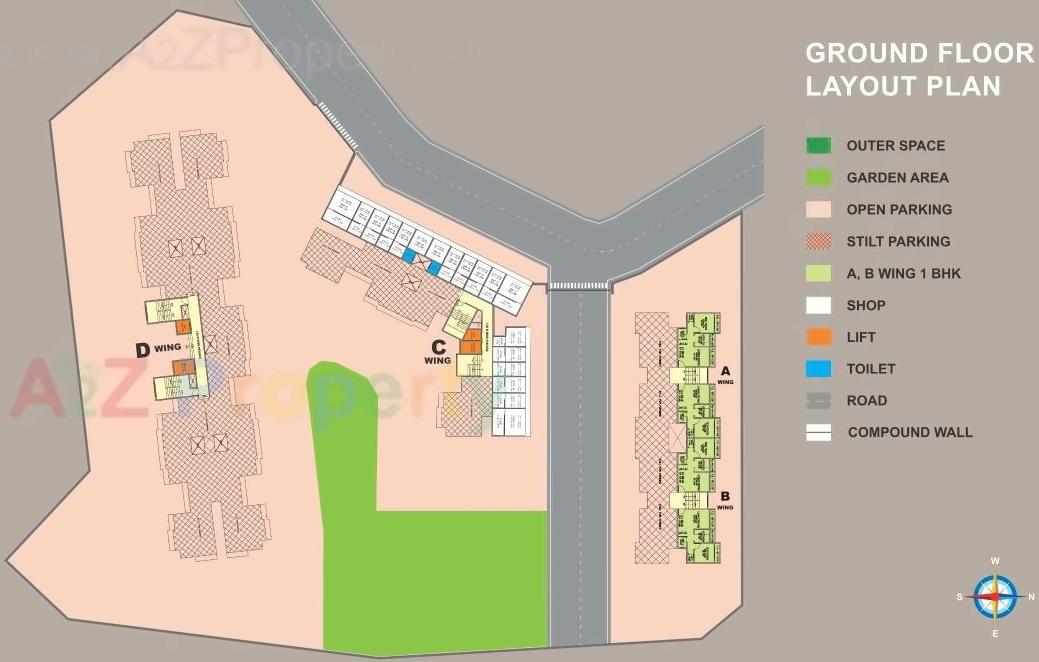 Layout of real estate project Kolad Hills located at Kolad, Raigarh, Maharashtra