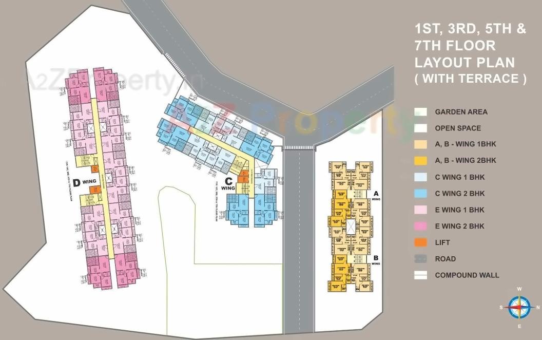 Layout of real estate project Kolad Hills located at Kolad, Raigarh, Maharashtra