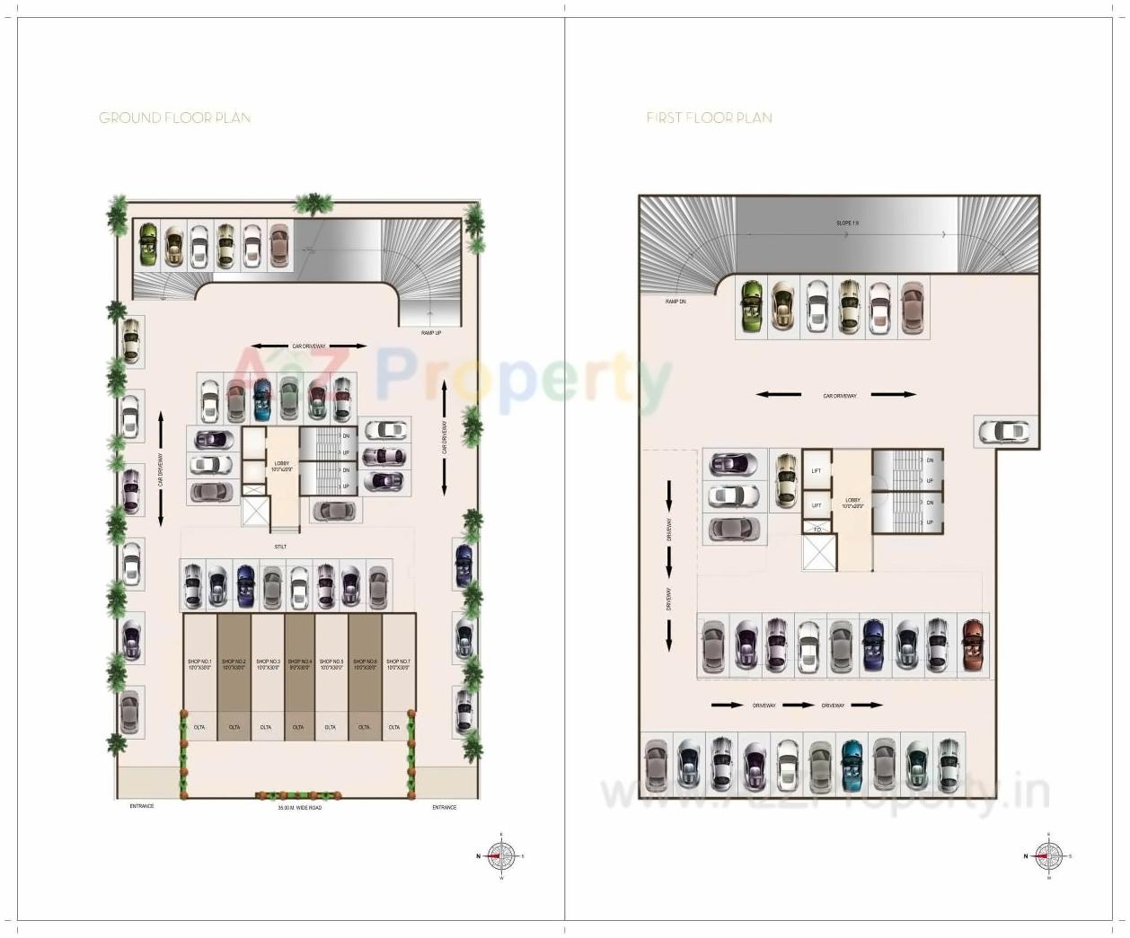 Layout of real estate project Krishh Celestia located at Owe, Raigarh, Maharashtra