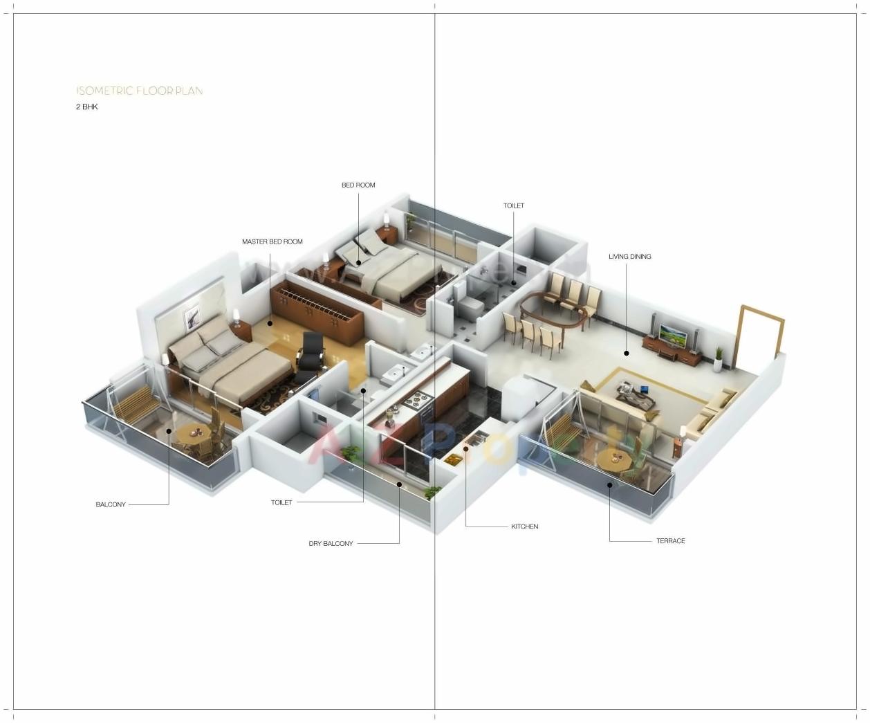 Layout of real estate project Krishh Celestia located at Owe, Raigarh, Maharashtra