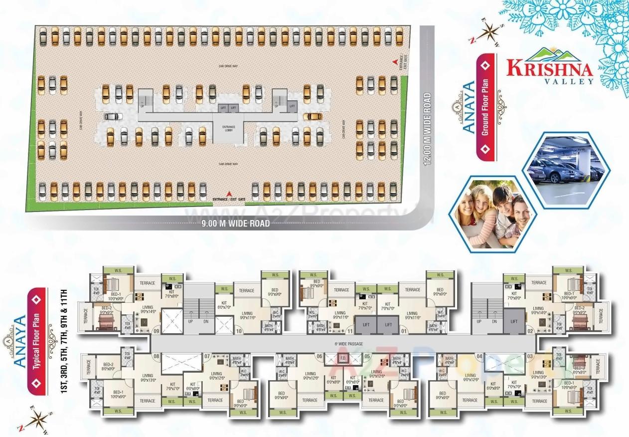 Layout of real estate project Krishna Valley located at Khopoli, Raigarh, Maharashtra