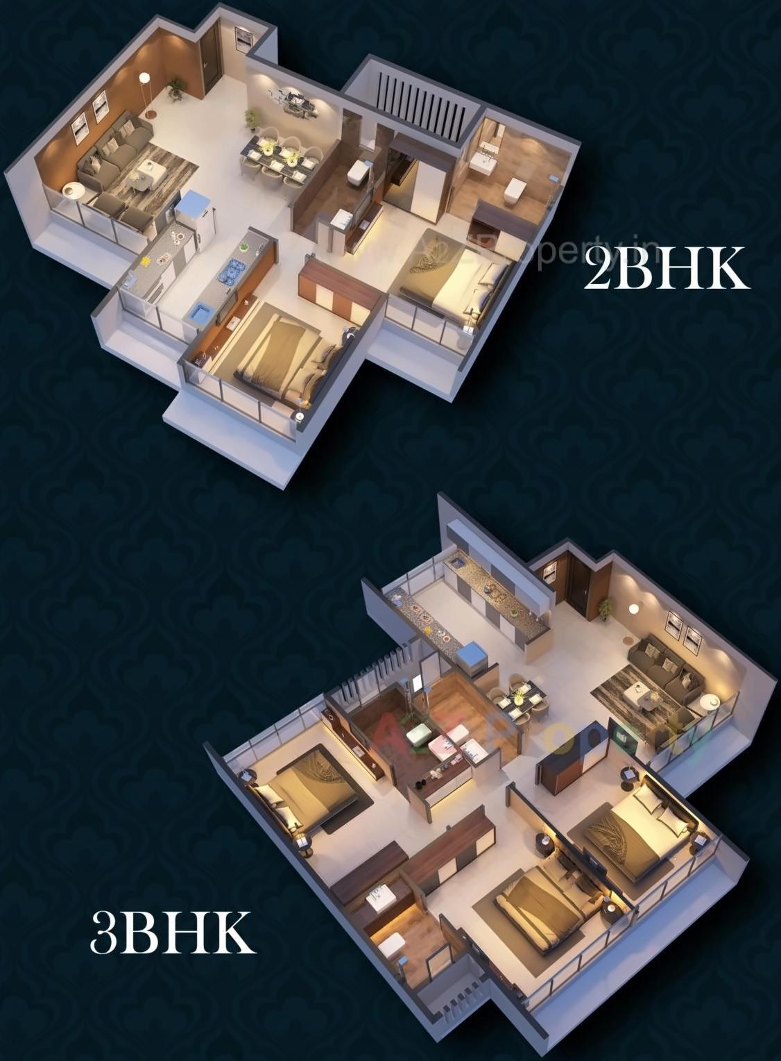 Layout of real estate project La Palacio located at Ulawe, Raigarh, Maharashtra