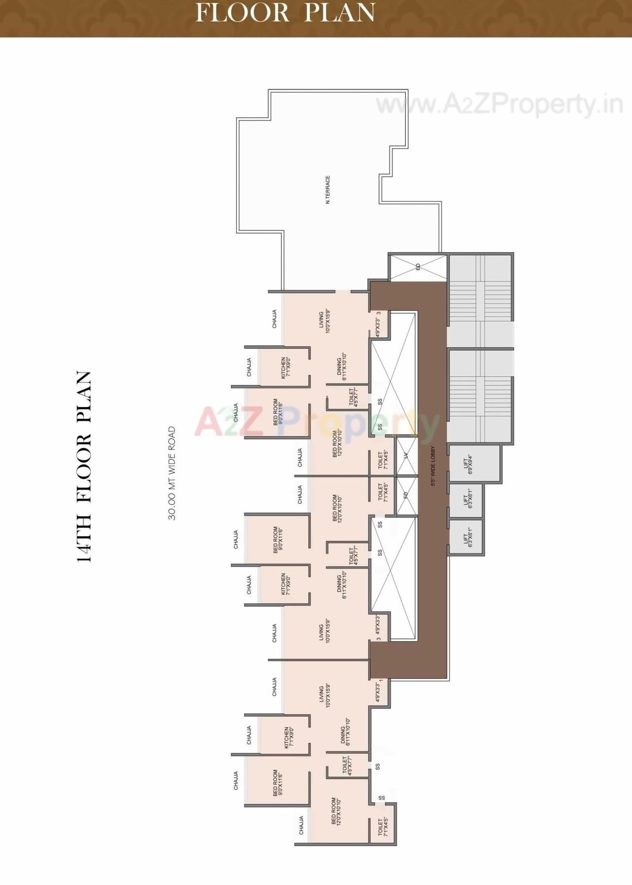 Layout of real estate project La Palacio located at Ulawe, Raigarh, Maharashtra