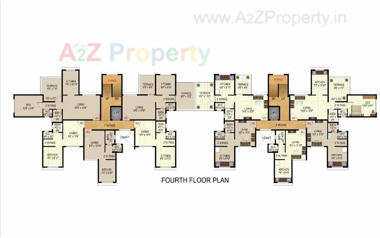Layout of real estate project Lake View Residency located at Chikhale, Raigarh, Maharashtra