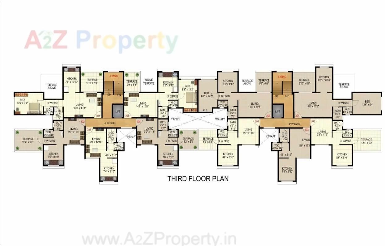 Layout of real estate project Lake View Residency located at Chikhale, Raigarh, Maharashtra