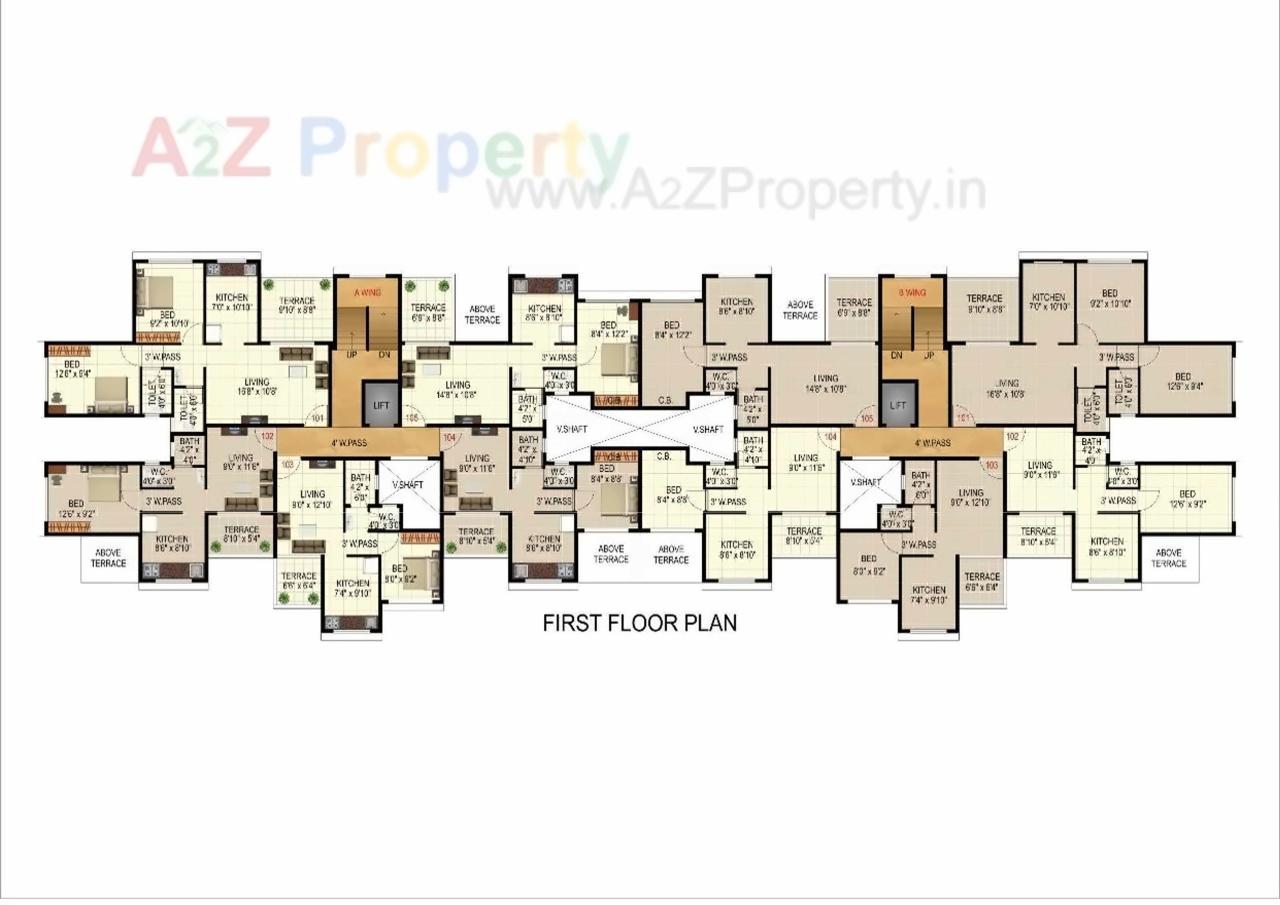 Layout of real estate project Lake View Residency located at Chikhale, Raigarh, Maharashtra