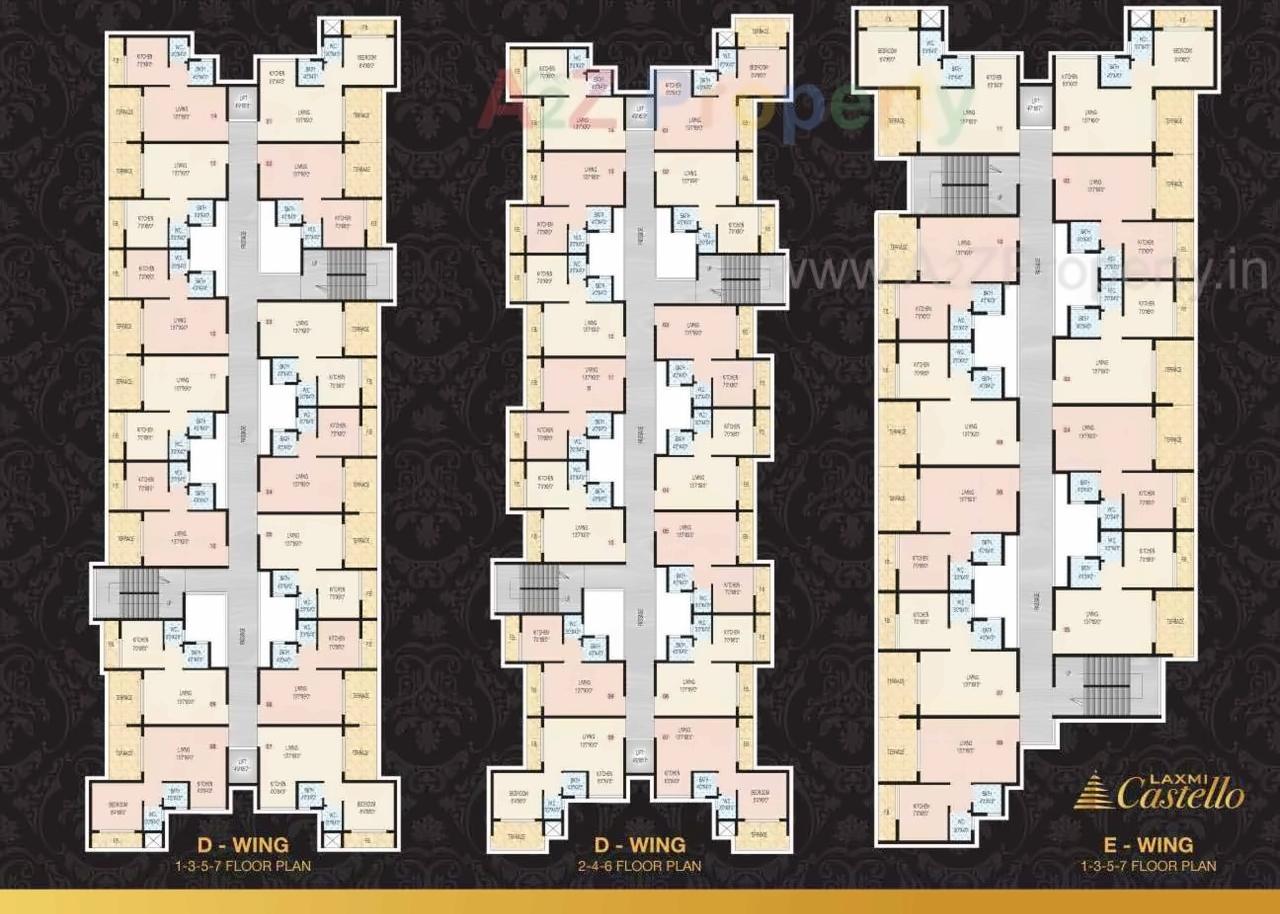 Layout of real estate project Laxmi Castello located at Bopele, Raigarh, Maharashtra