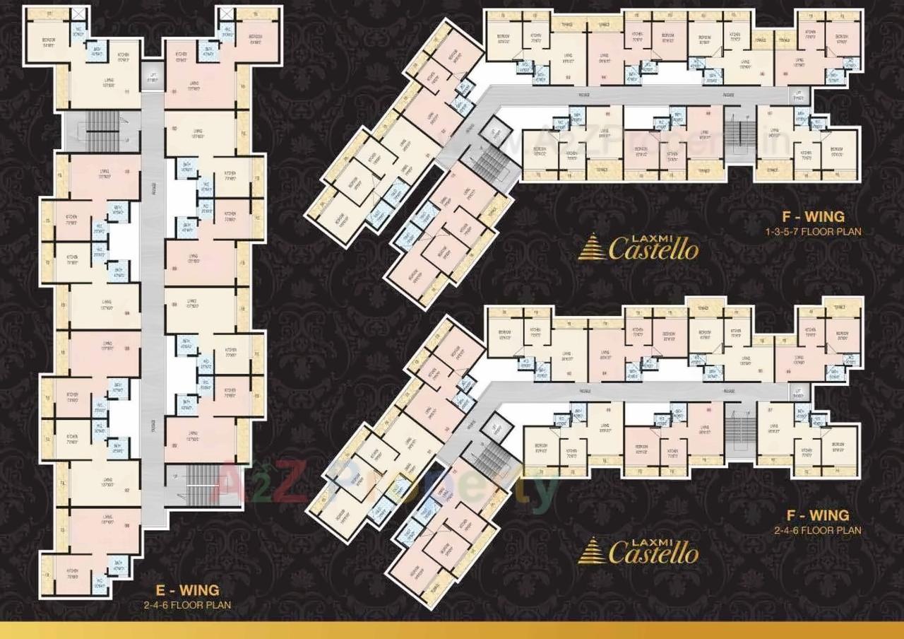 Layout of real estate project Laxmi Castello located at Bopele, Raigarh, Maharashtra
