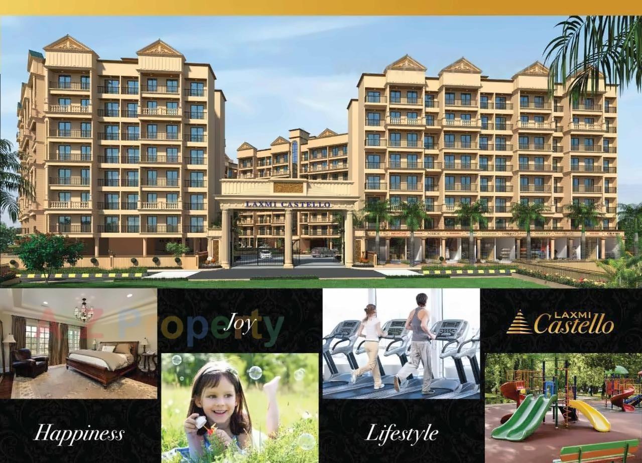 3D Elevation of real estate project Laxmi Castello located at Bopele, Raigarh, Maharashtra