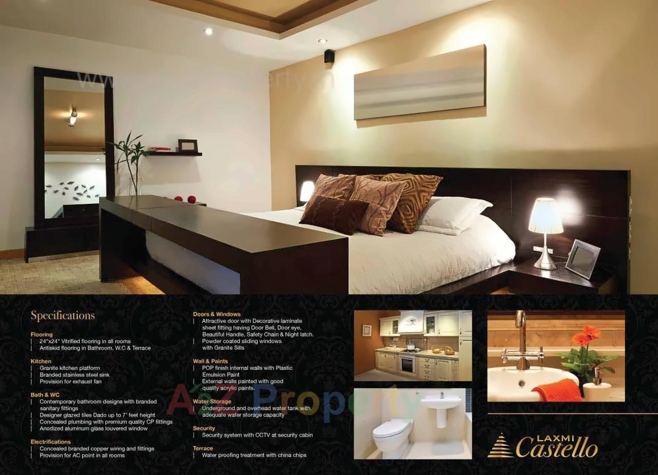 3D Elevation of real estate project Laxmi Castello located at Bopele, Raigarh, Maharashtra