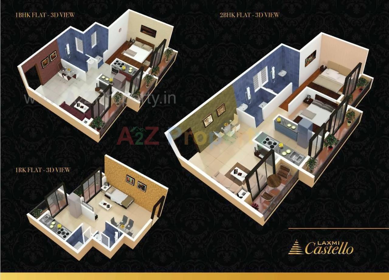 Layout of real estate project Laxmi Castello located at Bopele, Raigarh, Maharashtra