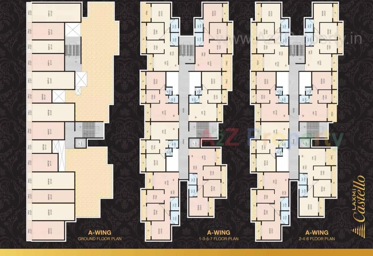 Layout of real estate project Laxmi Castello located at Bopele, Raigarh, Maharashtra