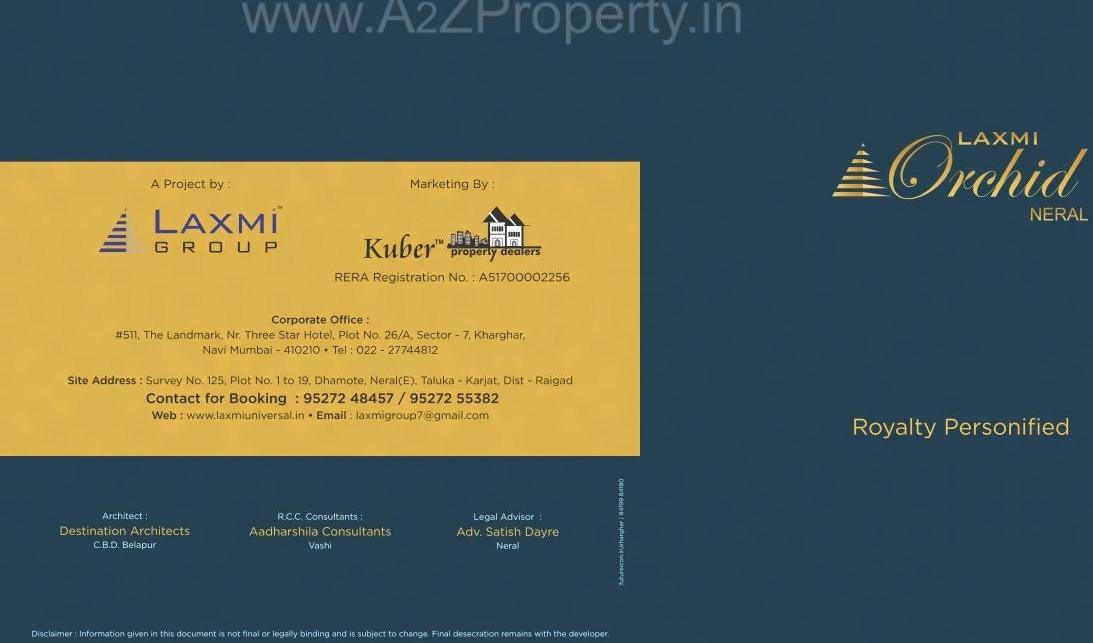  of real estate project Laxmi Orchid located at Dhamote, Raigarh, Maharashtra