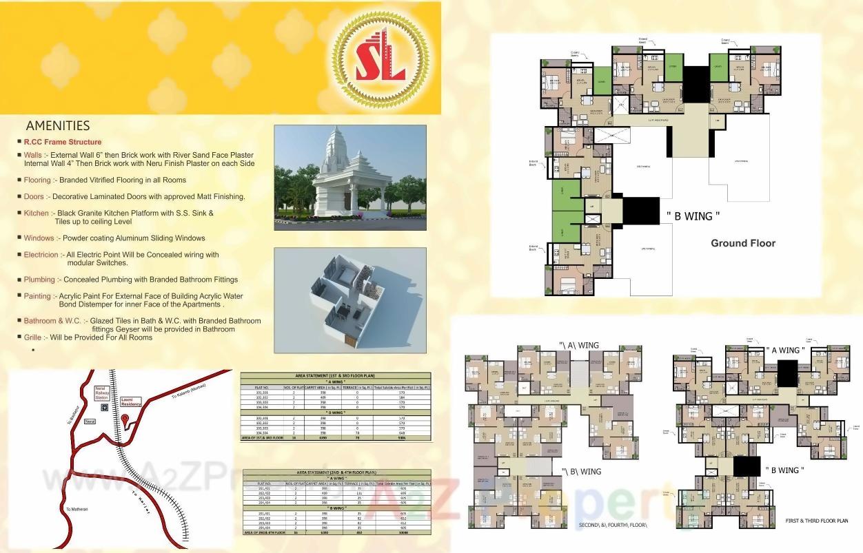 Layout of real estate project Laxmi Residency located at Neral, Raigarh, Maharashtra