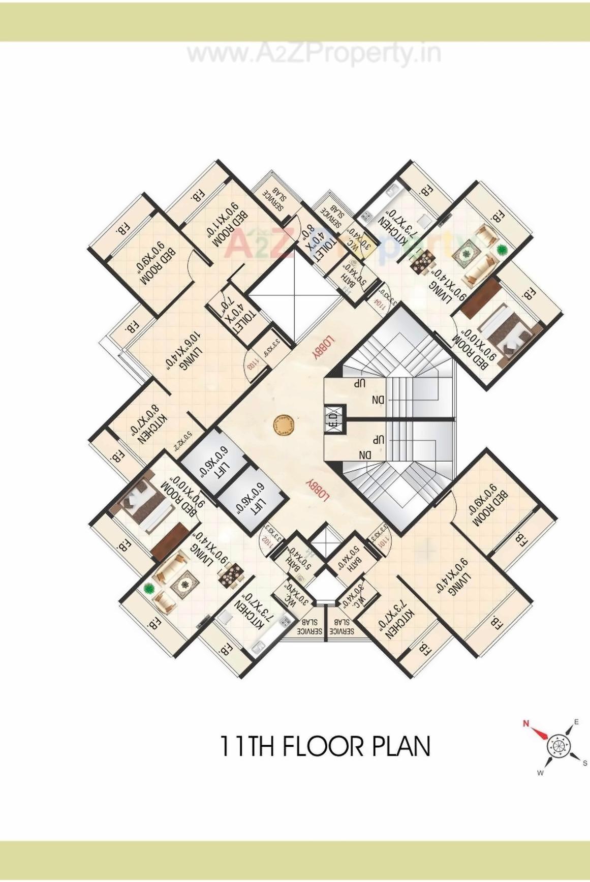Layout of real estate project Love Spring located at Kamothe-, Raigarh, Maharashtra
