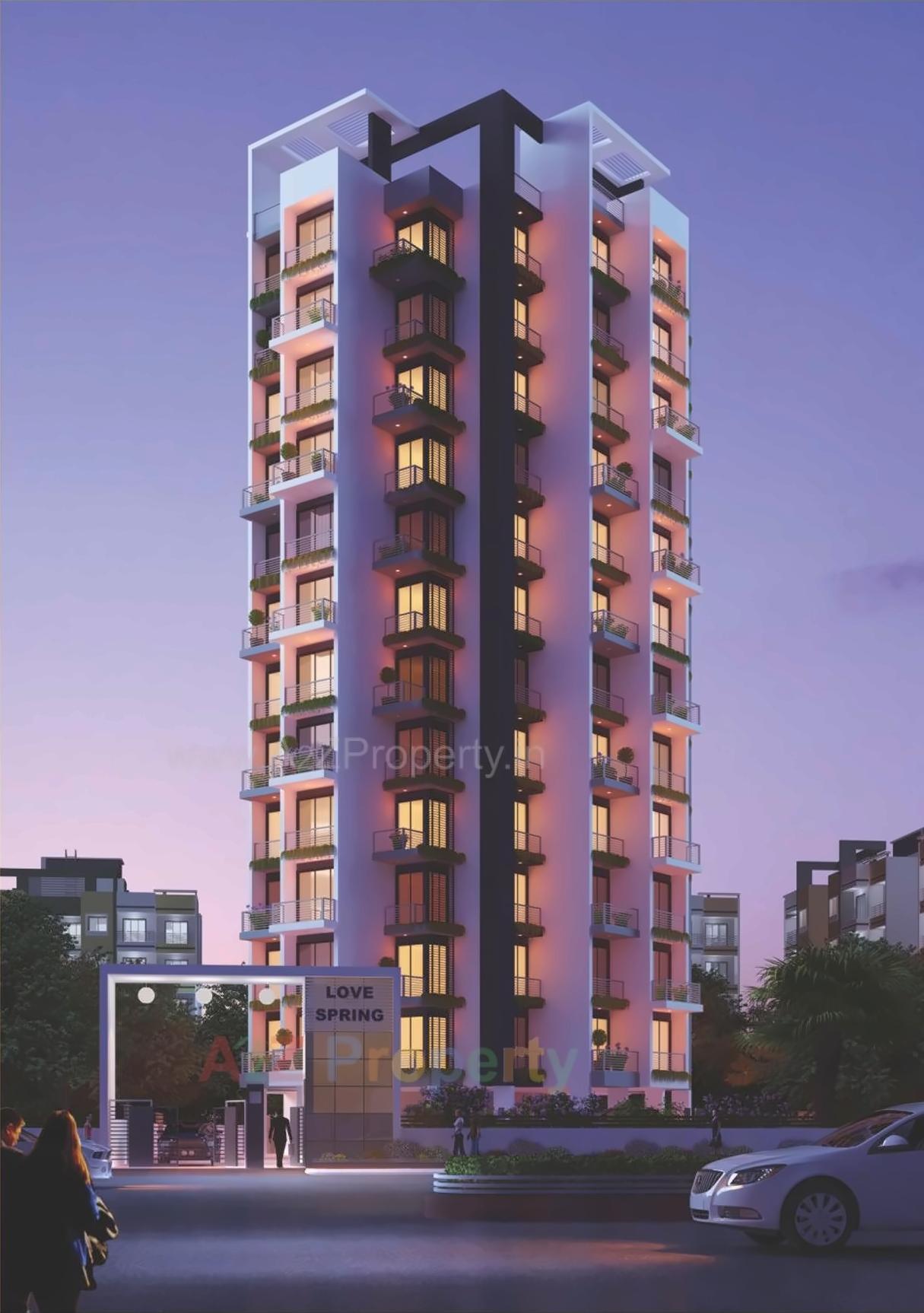 3D Elevation of real estate project Love Spring located at Kamothe-, Raigarh, Maharashtra